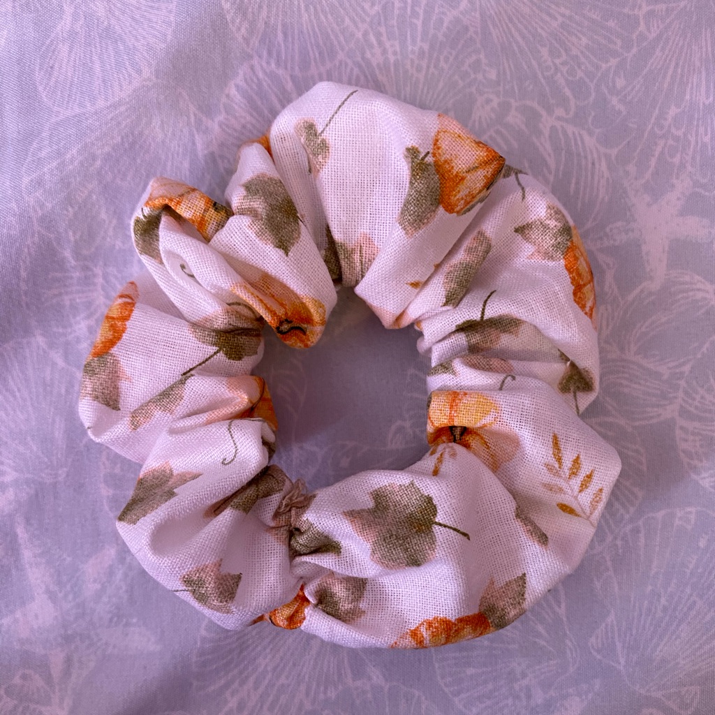 Handmade Tiny Pumpkin Scrunchie!!